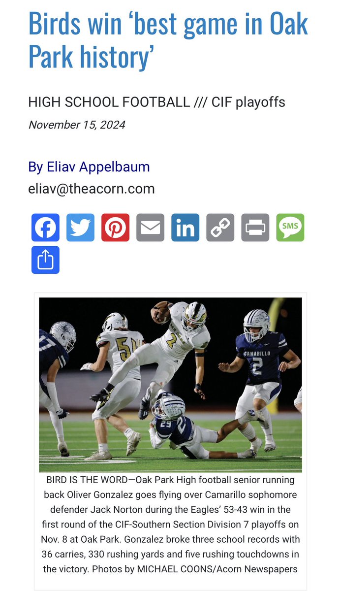 OphsFootball (@footballophs) on Twitter photo theacorn.com/articles/birds…
Great article by <a href="/EliavAppelbaum/">Eliav Appelbaum</a> !
<a href="/NicoMasttrip11/">Nico Mastrippolito</a> <a href="/OliverRG207/">Oliver Gonzalez</a> <a href="/justin_lovett/">Justin Lovett</a> <a href="/LovettTillman/">Tillman Lovett</a> <a href="/OPathletics/">Oak Park Athletics</a> theacorn.com/articles/birds…
Great article by <a href="/EliavAppelbaum/">Eliav Appelbaum</a> !
<a href="/NicoMasttrip11/">Nico Mastrippolito</a> <a href="/OliverRG207/">Oliver Gonzalez</a> <a href="/justin_lovett/">Justin Lovett</a> <a href="/LovettTillman/">Tillman Lovett</a> <a href="/OPathletics/">Oak Park Athletics</a>
