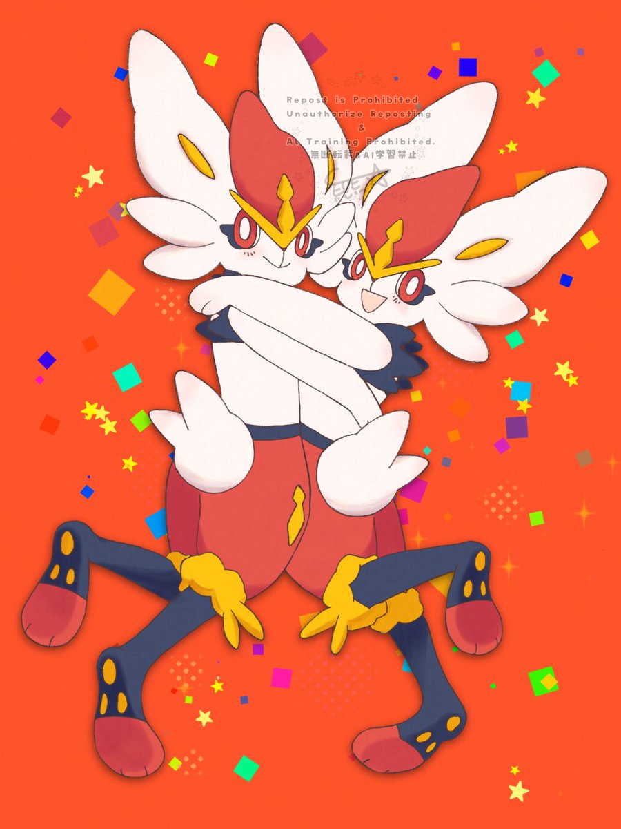 🔥🐰🎉
 #ポケモン剣盾5周年 
エースバーンに出会えてよかった！！！