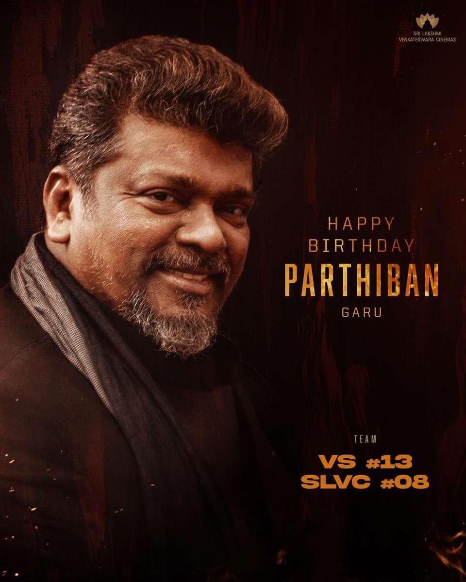 rameshlaus's tweet photo. Team #VS13 wishes the ever versatile @rparthiepan Garu a very Happy Birthday ❤🔥
The team welcomes the multi-faceted Parthiban Garu on board for a key role.
Written and directed by #SreedharGanta
MASS KA DAS @VishwakSenActor @sudhakarcheruk5 @innamuri8888 @AJANEESHB @kishorkumardop @SLVCinemasOffl