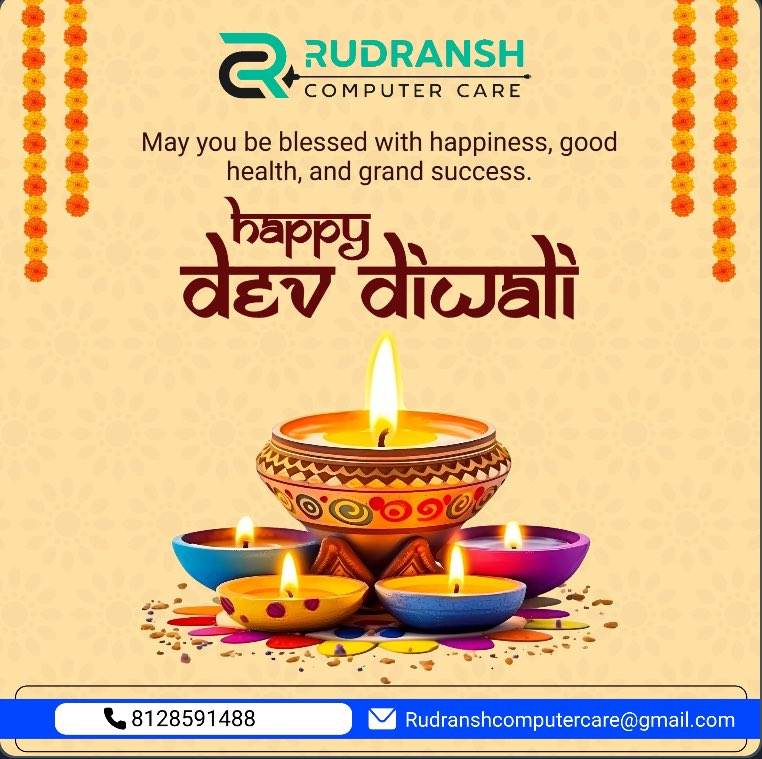 RudranshComCare's tweet photo. #Rudransh
May you be blessed with #happiness, good #printerserviceshealth, and grand success. #happydevdiwali

“𝙊𝙣𝙚 𝙎𝙩𝙤𝙥 𝙎𝙤𝙡𝙪𝙩𝙞𝙤𝙣” your #Computer #Hardware, #Software #installation, #operatingsystem Installation, #Networking New Setup, Networking #Cable rechecking https://t.co/TbXOGUlZI3