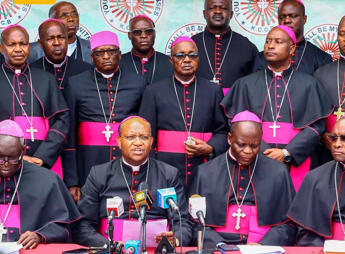 EddieEdd10's tweet photo. KENYA CONFERENCE of Catholic Bishops slams Really touched the NERVE here on the Ruto regime for alleged culture of lies; demands a stop to silencing of critics, overtaxation, abductions, killing of women, and rights violations. 

#RutoMustGo #RutoDestroys Genz uhuru Aaron  Aoko https://t.co/WaQTTP5eCM