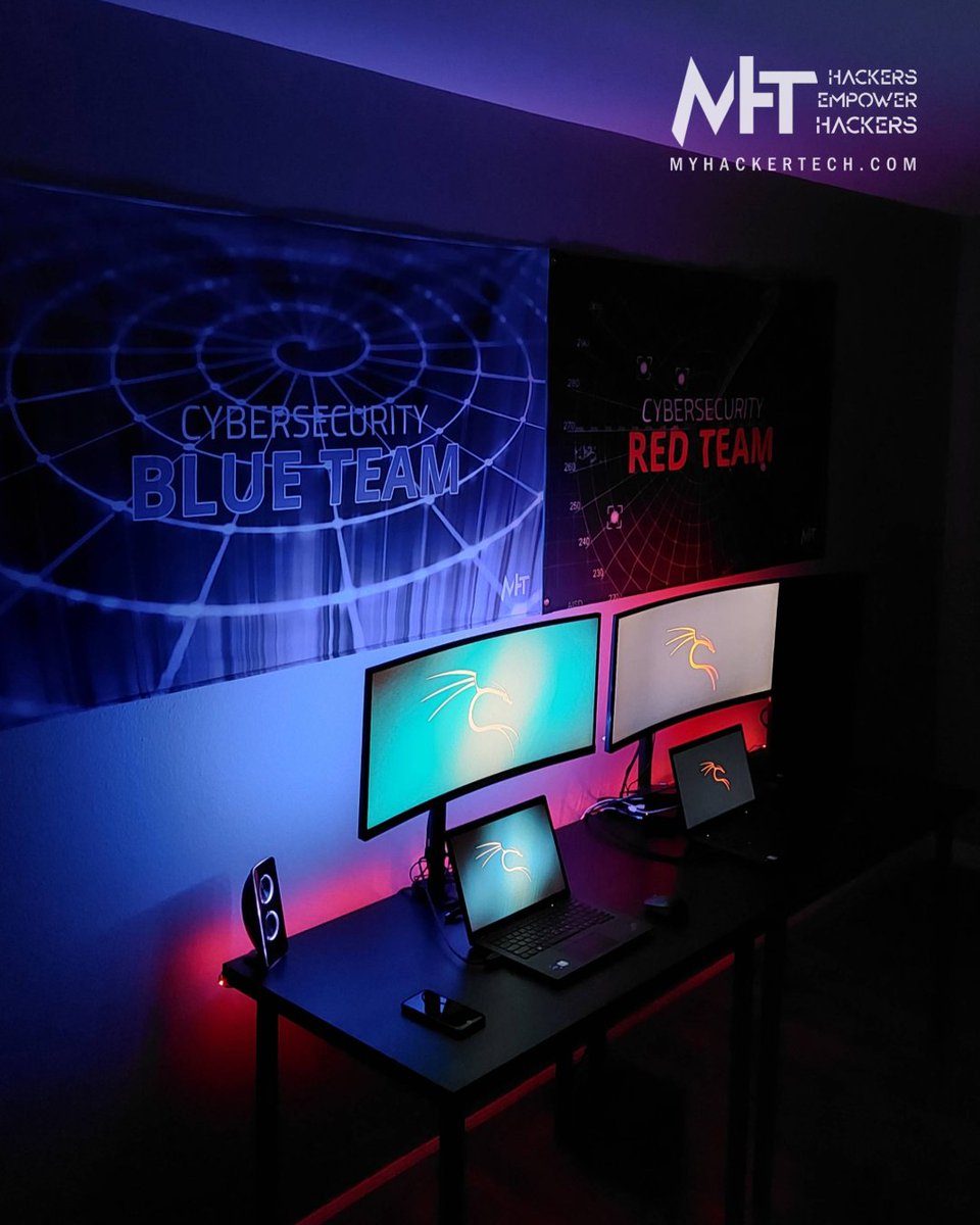 MyHackerTech's tweet photo. Desktop Red Team & Blue team setup with MHT Wall flags
Cybersecurity Red Team - Flag
https://t.co/oZV1IwOUCf
Cybersecurity Blue Team - Flag
https://t.co/XJefuDmdIj
#myhackertech #wallflag #flag #desk #desksetup https://t.co/h3xqTcgcax