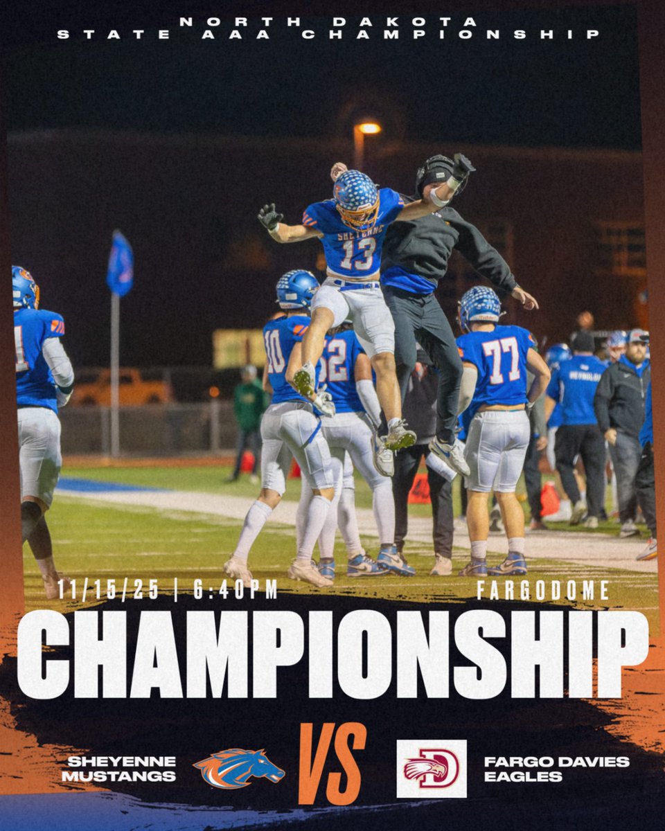 SHS Activities (@wfmustangad) on Twitter photo We are jumping with excitement for today's championship for <a href="/Sheyennefball/">Sheyenne Football</a> at the Dome! Get out and support the boys and be sure to bring the noise! #rollstangs We are jumping with excitement for today's championship for <a href="/Sheyennefball/">Sheyenne Football</a> at the Dome! Get out and support the boys and be sure to bring the noise! #rollstangs