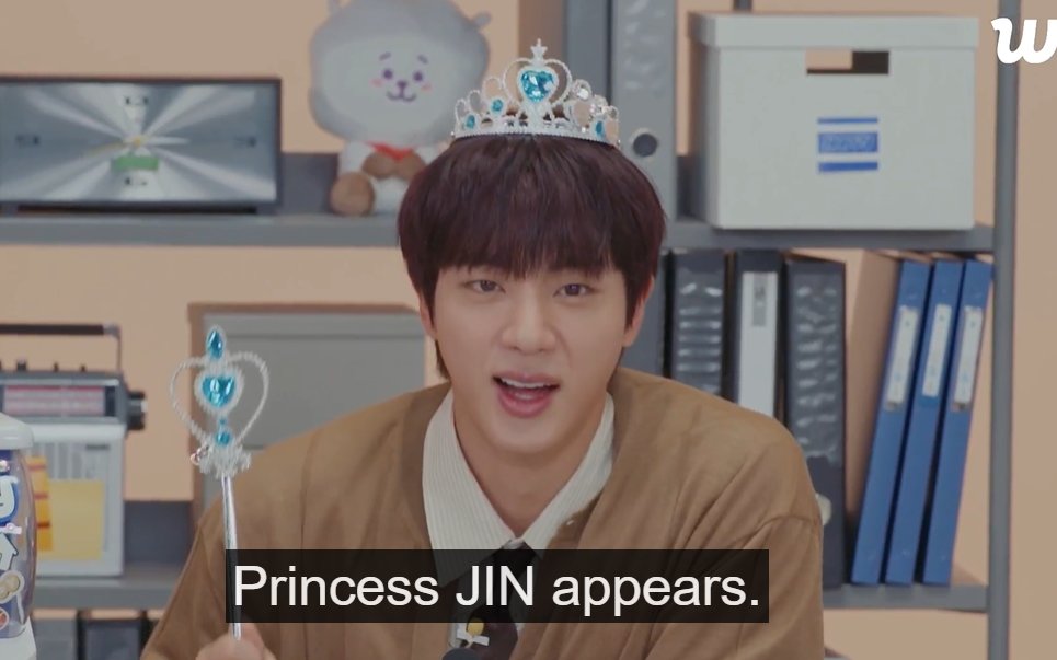 jkyoongs's tweet photo. HE'S CALLING HIMSELF PRINCESS JIN WE WONNNNNNNNNNNNN https://t.co/EaWZRw034y