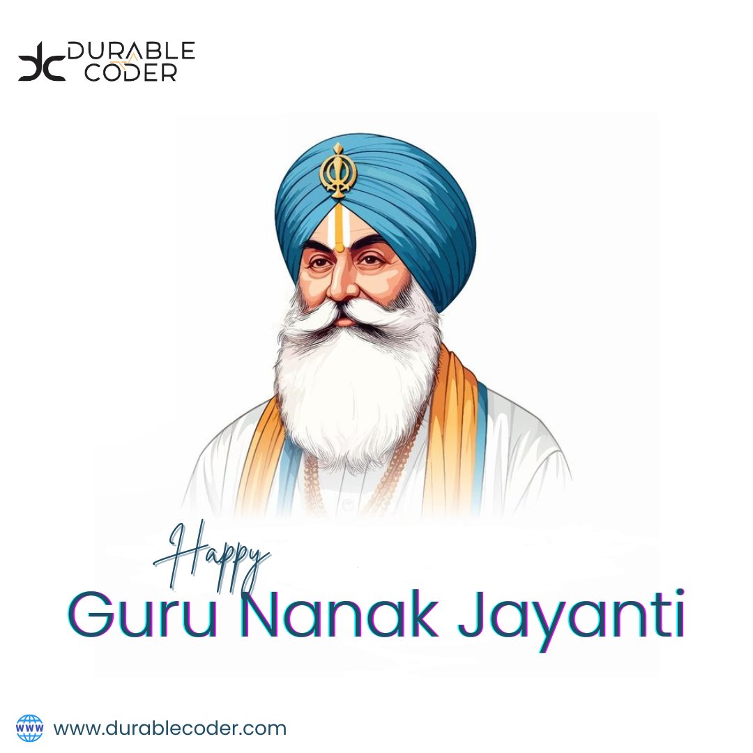 durablecoder's tweet image. May the divine light of Guru Nanak Dev Ji guide our coding endeavors and illuminate our path to spiritual growth.
#GuruNanakJayanti#Sikhi#Spirituality
#durablecoder#WebDevelopment