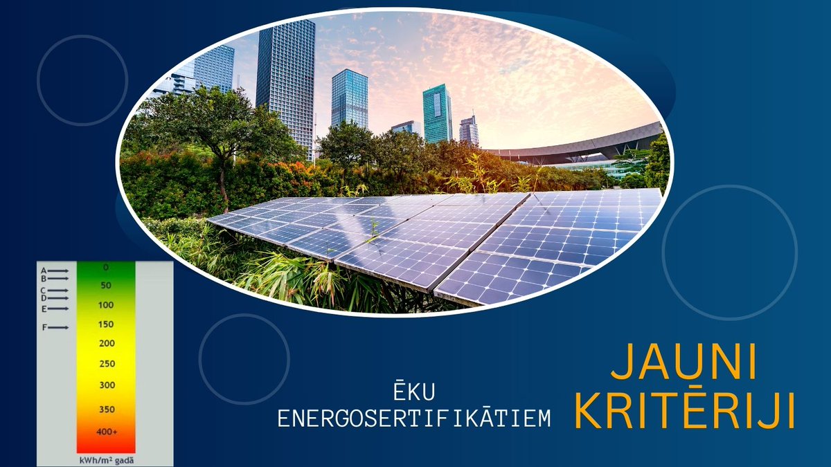 No šā gada 15.novembra, sagatavojot ēku energosertifikātus, būs papildus jāatzīmē 3 jauni kritēriji:
👉vai ēkā ir sistēmas, kuru lietderīgā nominālā jauda pārsniedz 290 kV
👉vai ir spēkā esošs Energoefektivitātes līgums
👉vai ēkā ir automatizācijas un kontroles vadības sistēma
