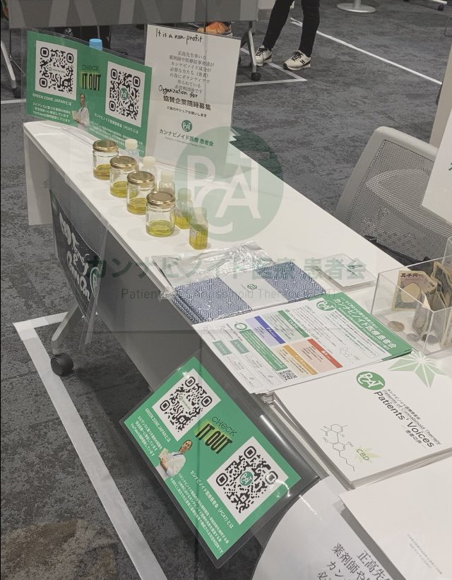 intime5322's tweet image. #CBDジャーニー
#PCAT

PCATブースには多くの方が訪れ、医師からのご質問もいただいています。
大盛況で、たくさんのご寄付を頂き、手拭いも残りわずかとなりました。