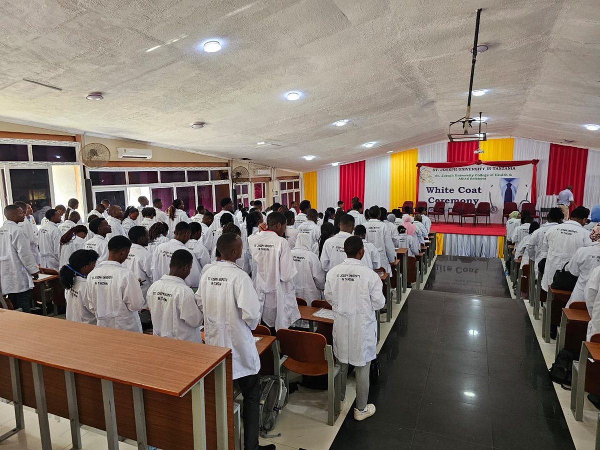 Sjuit_tz's tweet photo. SJCHS EVENT: “White Coat Ceremony “

Our Medical Students from St Joseph College of Health Sciences 📍Boko celebrated their transition  and their entry into the medical profession.

“Where Your Dreams Are Nurtured “ https://t.co/9ts2EwM3F8