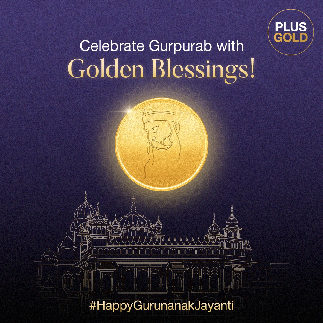PlusGoldIN's tweet photo. Embrace the spirit of Gurpurab with blessings as pure as gold! Get 2% off on Gold purchases on the Plus Gold app. Happy #GurunanakJayanti. 🌟

Download the app now. 
https://t.co/bkn5eto77b

#Gold #PlusGold #Savings #Investment #Festival #Offer #Gurpurab https://t.co/xE6J5G3pdV