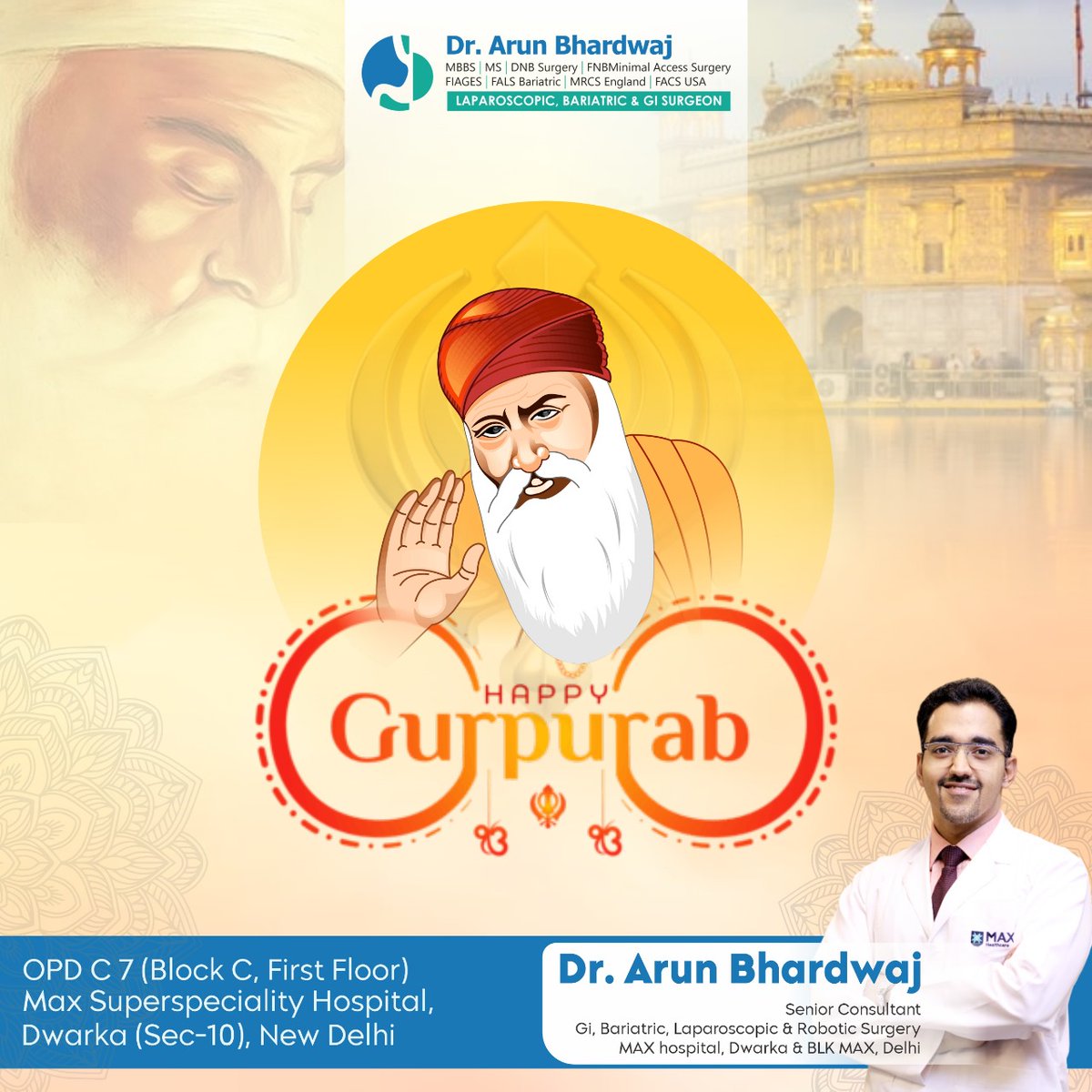 DrArun_Bhardwaj's tweet image. Celebrating the birth of Guru Nanak Dev Ji, a beacon of wisdom and compassion for humanity. GuruNanakDevJi #LightOfTruth #PeaceAndKindness #GuruNanakJayanti #ServeHumanity #GuruNanakJayanti #PathOfTruth #BlessedWithGrace #KindnessAndCompassion #UnityInDiversity