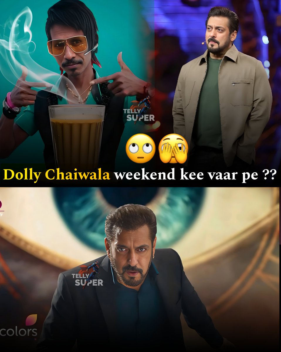 TellySuper's tweet image. "Dolly Chaiwala’s weekend tea drama is *peak entertainment*! What’s happening, Bigg Boss? 😅☕ #WeekendChaos #BiggBossMoments" #BiggBoss18 #BiggBoss