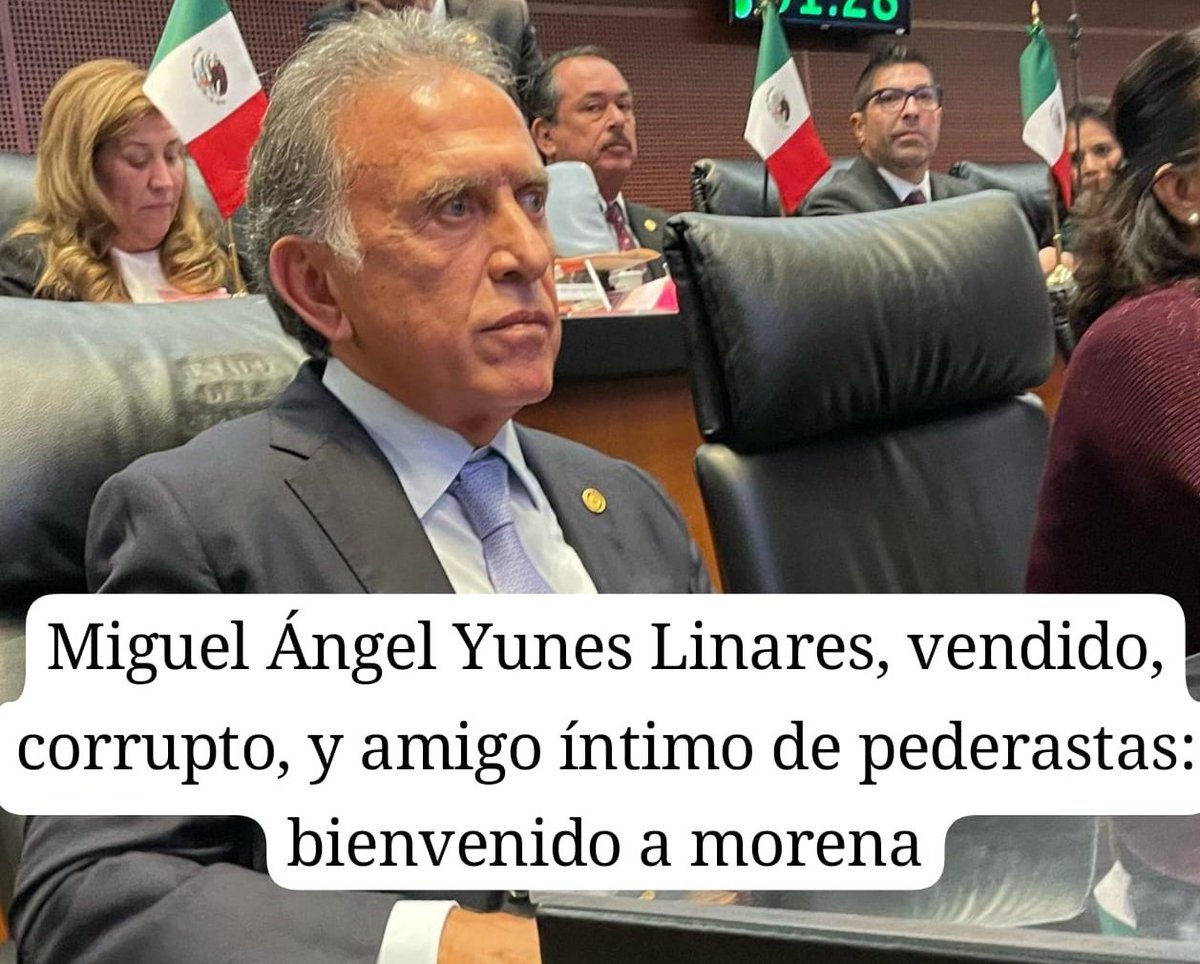 CitlaCarvajaI's tweet photo. Dice el HDP Miguel Angel Yunes @YoconYunes
Que él se irá de @AccionNacional cuando quiera y lo hará por su voluntad 😂🤣
👇
Que alguien le informe que nos vale madre, el jamás volverá a caminar tranquilo en México, siempre le recordaremos 
👇
QUE ES UN PED€RAST@ Y UN TRAIDOR‼️‼️ https://t.co/CqU63tYDD5