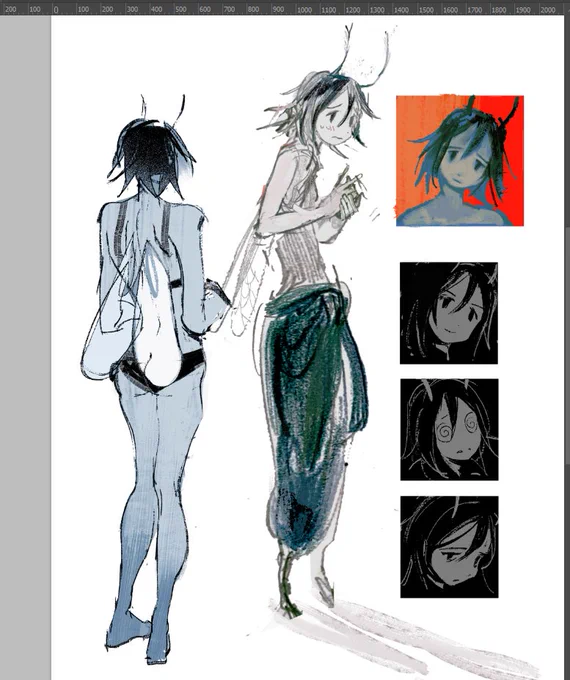 other musca doodles, i think she rubs her hands together a lot 