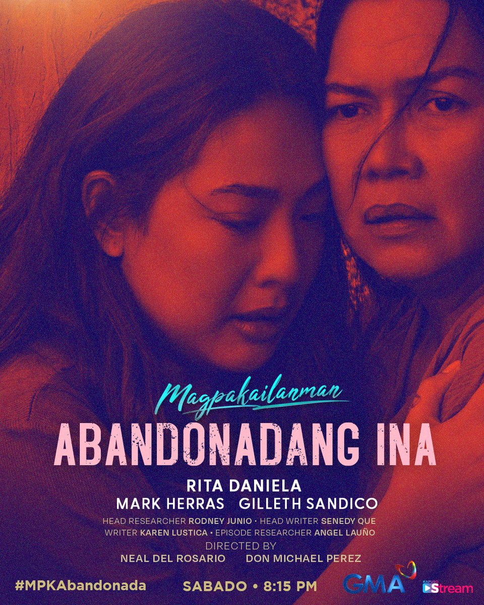 Abangan ang pinakabagong #Magpakailanman episode na pinamagatang “Abandonadang Ina” tungkol sa isang babae na nagmahal, niloko, sinaktan, at iniwan. 

#MPKAbandonada, ngayong Sabado na ng 8:15 p.m. sa GMA.