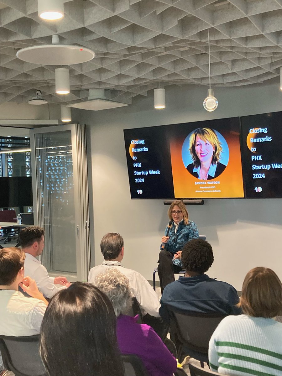 Sandra Watson (@sandrawatsonaz) on Twitter photo It was a privilege to join #PHXStartupWeek for a discussion about the exciting developments taking place in our innovation ecosystem. Thank you to everyone taking part in this year's events! #yesPHX <a href="/PHXStartupWeek/">PHX Startup Week</a> It was a privilege to join #PHXStartupWeek for a discussion about the exciting developments taking place in our innovation ecosystem. Thank you to everyone taking part in this year's events! #yesPHX <a href="/PHXStartupWeek/">PHX Startup Week</a>