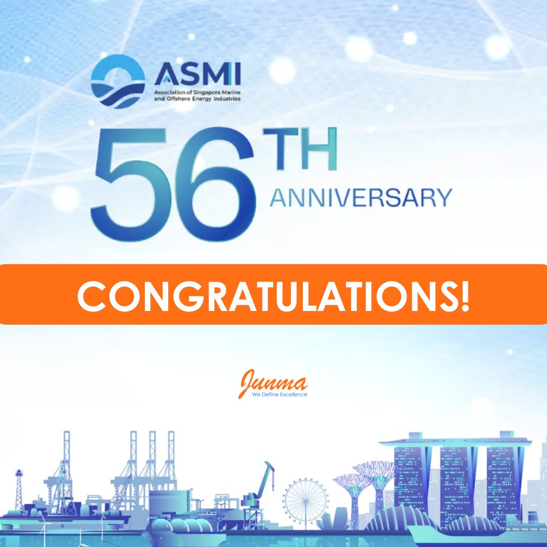 JunmaServices's tweet photo. Congratulations, ASMI on your 56th Anniversary!
Junma Services is honored to be a supportive member of ASMI and wishes ASMI everlasting success.
#ASMI #JUNMA https://t.co/WPIEyDXXgj