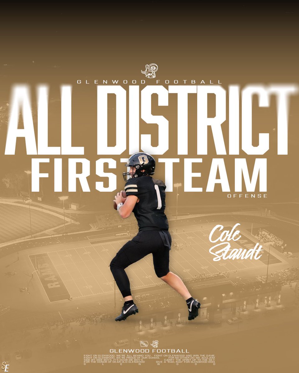Glenwood Rams (@glenwoodrams) on Twitter photo Congratulations to <a href="/GCHSFB/">Coach Faust</a>’s Cole Staudt who was selected to the 2024 Class 4A District 6 1st team! Congratulations to <a href="/GCHSFB/">Coach Faust</a>’s Cole Staudt who was selected to the 2024 Class 4A District 6 1st team!