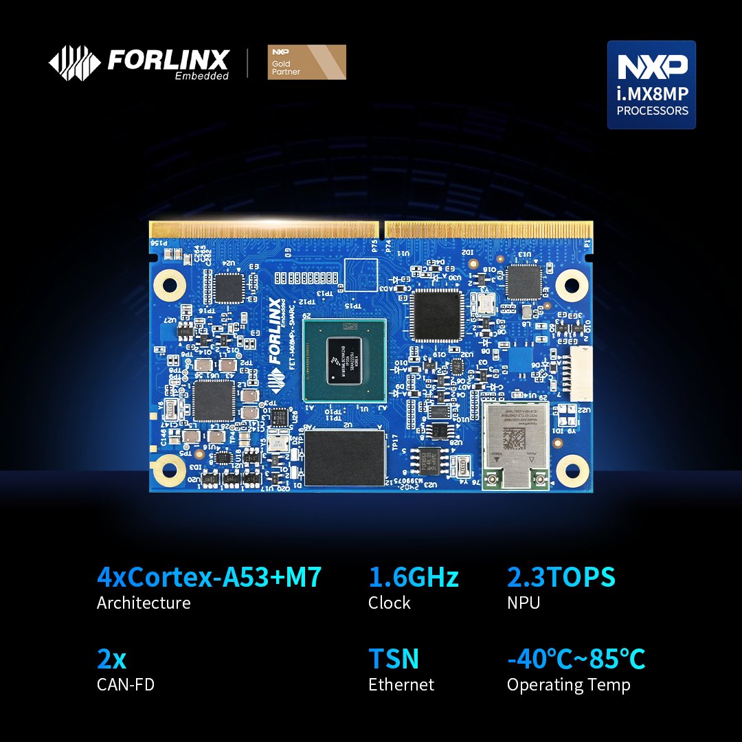 ForlinxOfficial's tweet photo. We’re live at #electronica2024, showcasing a robust lineup of #SystemOnModules!

Explore our top-selling SoMs, including the #NXP 6ULL, NXP iMX95, NXP iMX8M Plus SMARC, and #Rockchip RK3588! 

Visit us at Booth B5, 118 for a hands-on experience. 

☎️📲📞https://t.co/cLRfgRsBdr https://t.co/v3iBL1cw5g