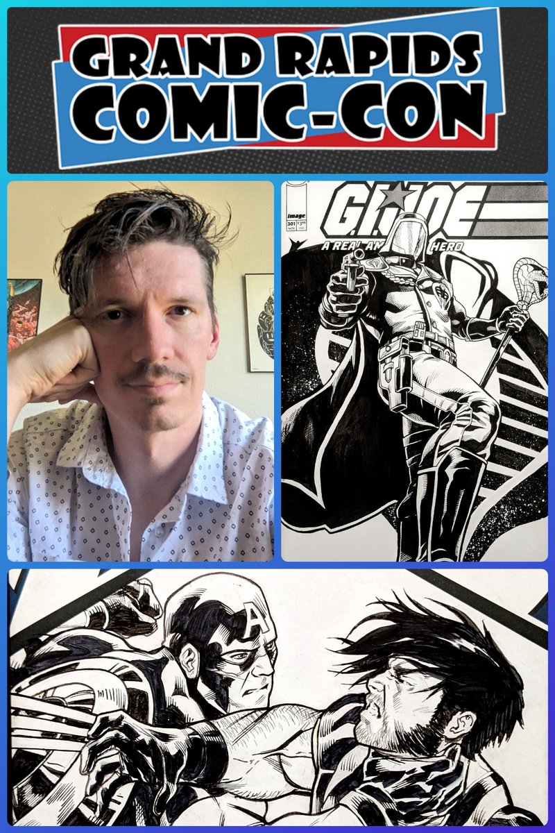 Hey everyone! I will be at Grand rapids Comic-Con all weekend at the <a href="/kapowschool/">D.R. (Solo) Perry</a>  booth. Doing a weekend special of one character commissions for $75 online or at the show. DM if you'd like one