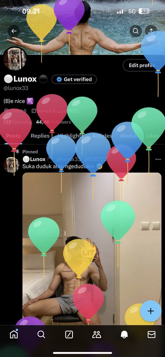 X lgi error ya? Muncul balon2 gt