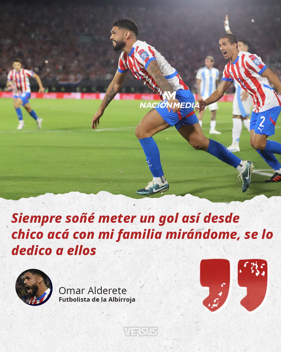 SomosVsSports's tweet photo. ¡Dedicado a la familia!👏

Un emocionado Omar Alderete y la dedicatoria más que especial tras la épica noche de la Albirroja.

#GENAlbirrojoueno #SomosVersusPy https://t.co/L5O9yM2AKz