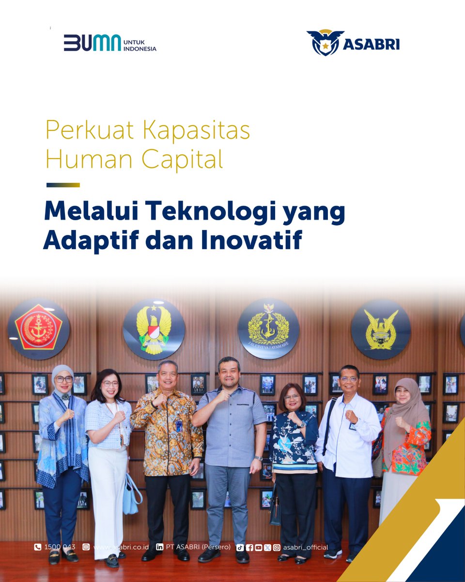 asabri_official's tweet image. Halo Sobat ASABRI

Dalam rangka mewujudkan visi meningkatkan kualitas SDM yang lebih adaptif dan berdaya saing di era digital, bersama Forum Human Capital Indonesia (FHCI), PT ASABRI (Persero) menggelar Forum Benchmark bertajuk &quot;Technology Adoption in HR Transformation&quot;. 
#FHCI