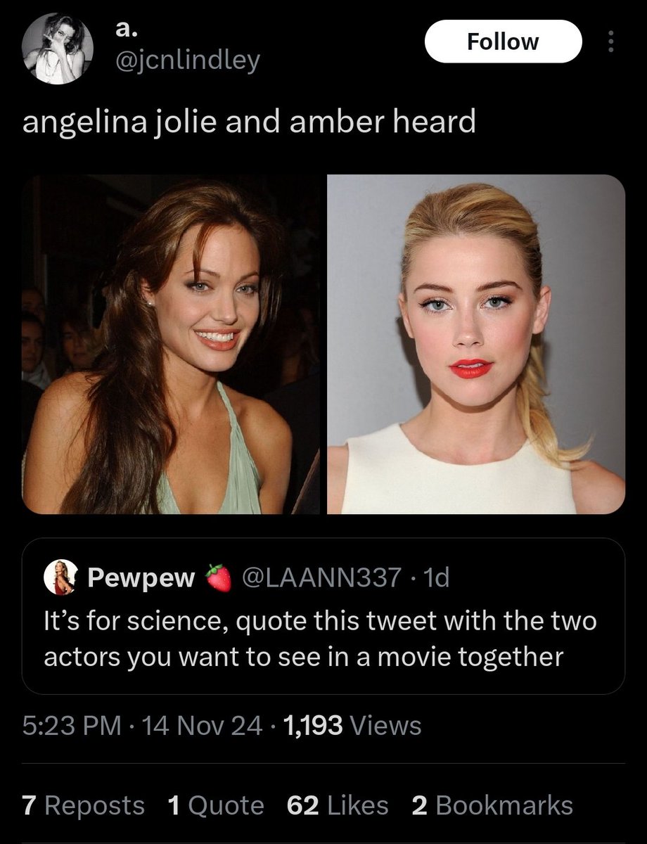 I find this funny considering Jolie warned JD not to marry Amber Heard's bitch-ass and she was right.