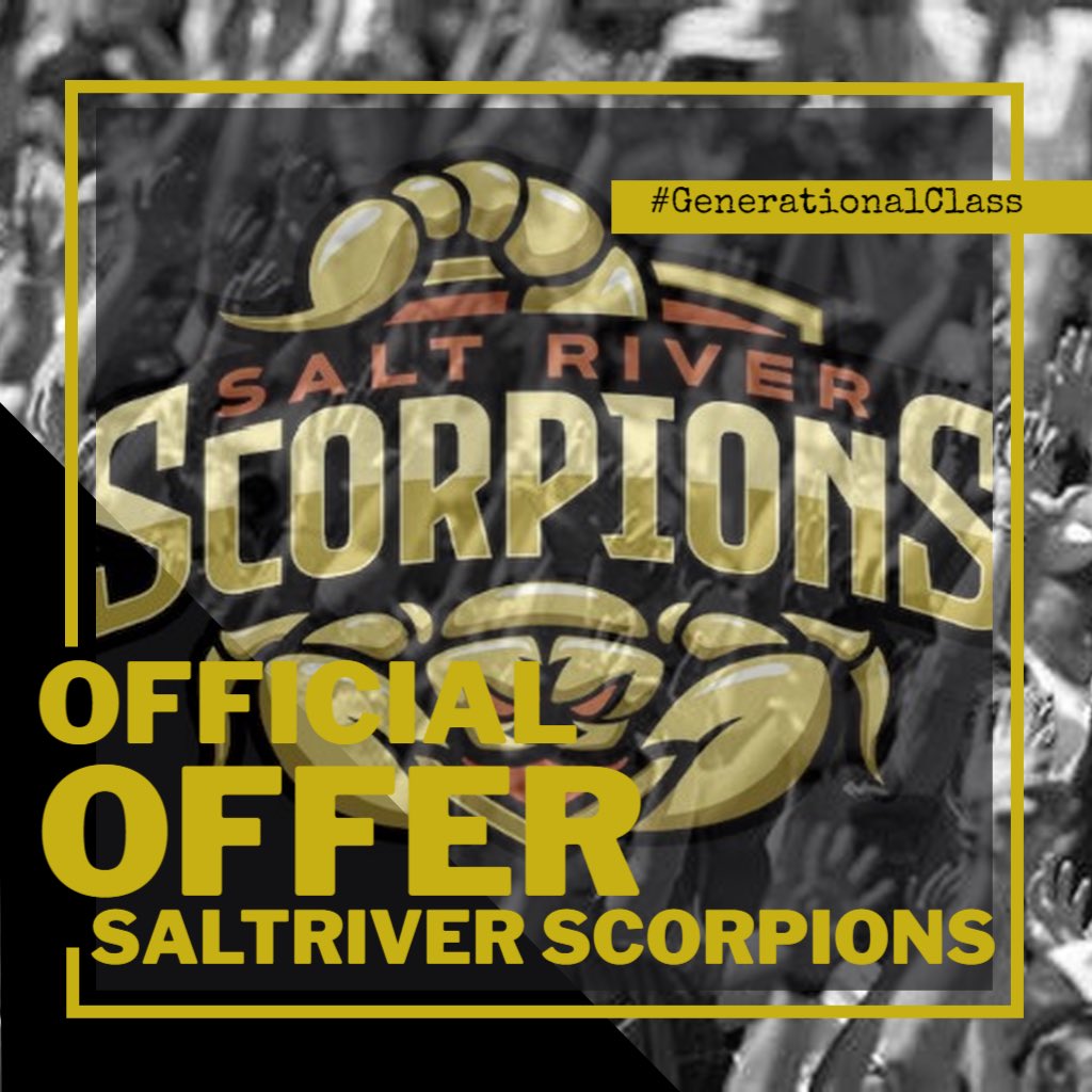 Ayomide Ogundipe (@ayomideogundi15) on Twitter photo I’m thankful to announce that I have received an offer from Coach Robert at Salt River to further my education and play football!
<a href="/CoachRob_Lewis/">Jordan Roberts- Lewis</a> <a href="/MVRocketsAZ/">Moon Valley Sports</a> @MVRocketsFB <a href="/SaltRiverFB/">Salt River Scorpions JUCO Football</a> I’m thankful to announce that I have received an offer from Coach Robert at Salt River to further my education and play football!
<a href="/CoachRob_Lewis/">Jordan Roberts- Lewis</a> <a href="/MVRocketsAZ/">Moon Valley Sports</a> @MVRocketsFB <a href="/SaltRiverFB/">Salt River Scorpions JUCO Football</a>