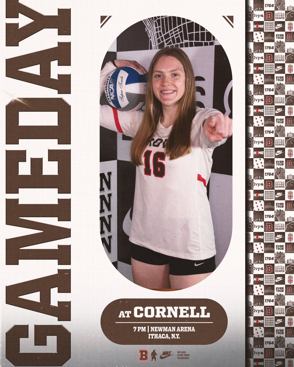 Entering the final weekend of the regular season tonight!

linktr.ee/brownu_vb

#EverTrue