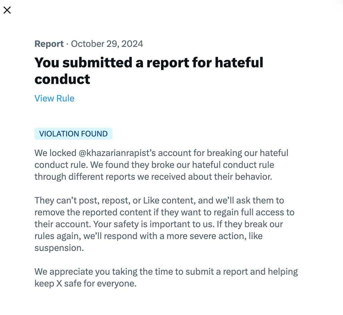 TOSenforcer's tweet photo. I am proud to protect and serve. @khazarianrapist has been sentenced to life in jail without the possibility of parole.  🫡👮

#RespectTheTOS https://t.co/dYv32aKU7t