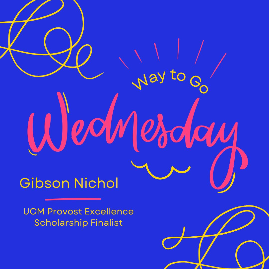 LJCollegeCareer's tweet photo. This weekβs #waytogowednesday #seniorshoutout goes to Gibson Nichols. Gibson is a finalist for the @UCentralMO Provost Excellence Scholarship. #rootEdMissouri #collegeandcareerready https://t.co/bnvWE6H1Gc