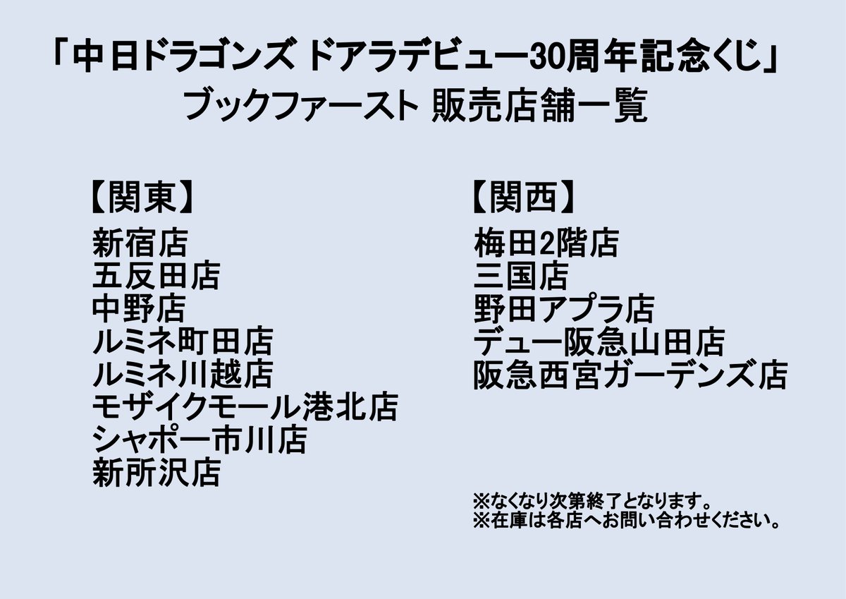 中日ドラゴンズ ドアラ デビュー30周年記念くじ」11/15(金)発売