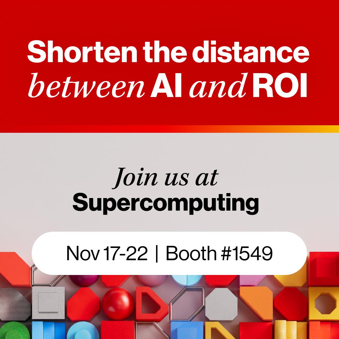 #SC24 is almost here! Visit Hitachi Vantara at booth #1549 to bridge the gap between #AI and ROI. We’ll be on-site with demos of our latest HPC data infrastructure, innovations, 1:1 consultations, daily prize raffles and more! See you there!  ow.ly/SArh30sHY7t