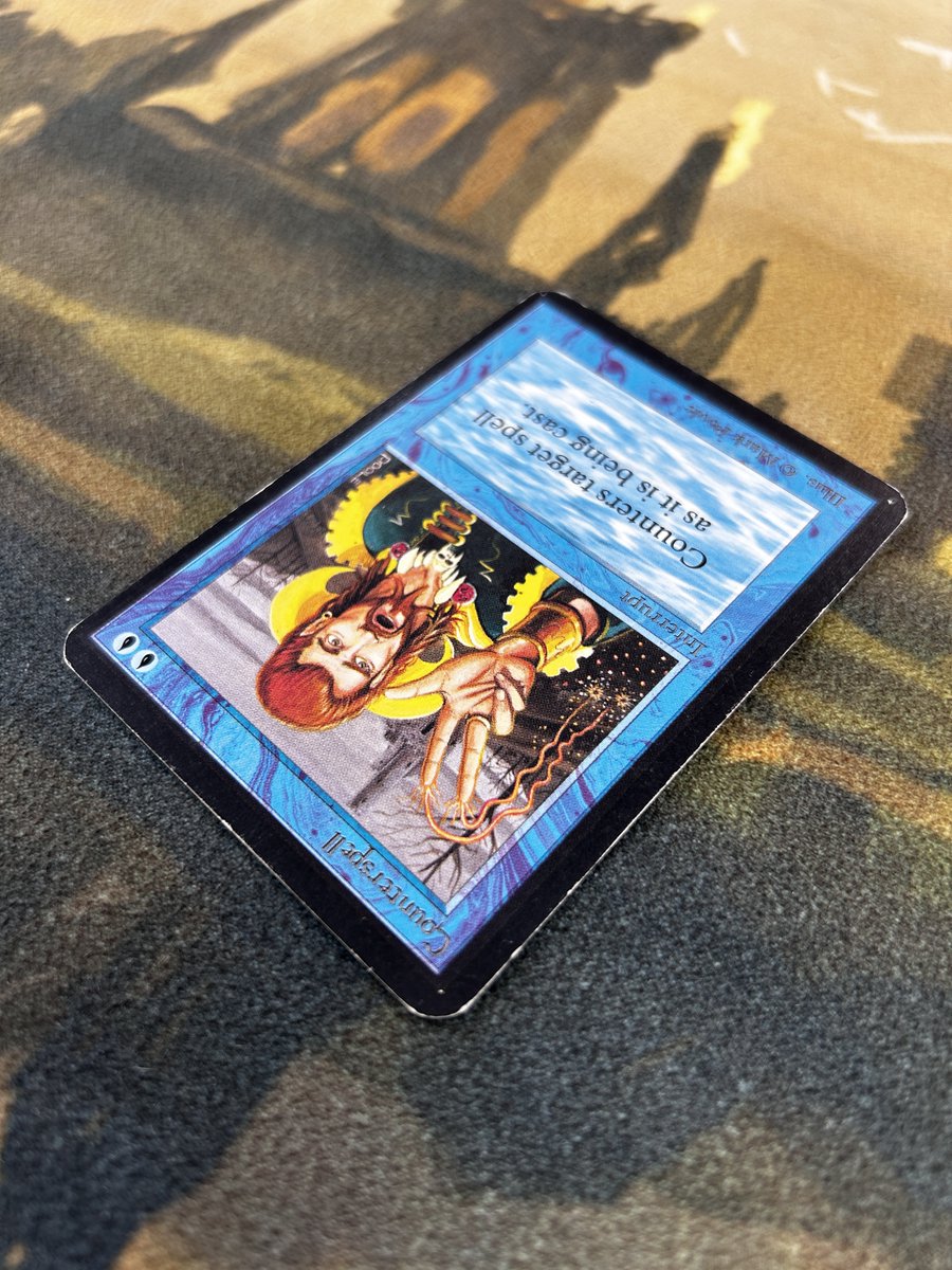 CardshopSerra's tweet image. 【商品情報】
Alpha版《対抗呪文/Counterspell》販売中です！

写真は状態EX-のものになります。
価格は118,000円で、状態GDの物もお求めやすい価格で在庫がございます！

alpha40、オールドスクールでプレイしている方、如何でしょうか？
cardshop-serra.com/mtg/products/d…
#MTG #Cardshop_Serra #alpha40