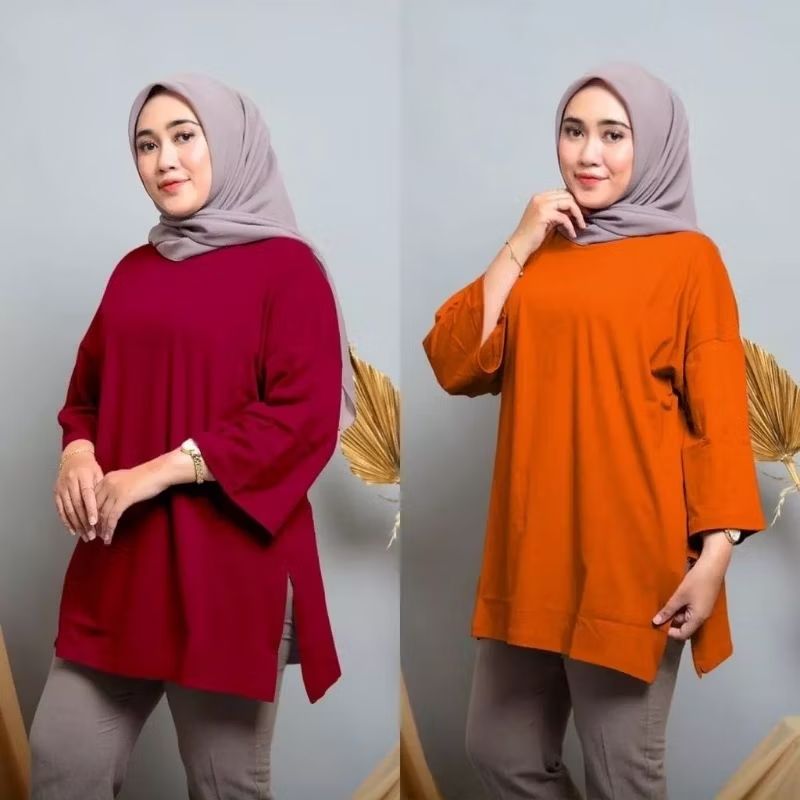 Cek Kaos Polos Oversize Ld130 Bahan Babyterry Tebal Atasan Hijab Muslimah Jumbo Cod dengan harga Rp28.000. Dapatkan di Shopee sekarang! s.shopee.co.id/702vpbCzcx?sha…