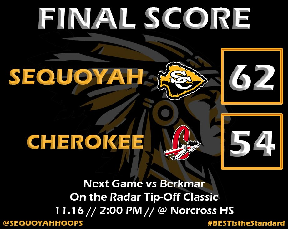 Gutted one out against a tough and gritty Cherokee squad!

#BESTistheStandard