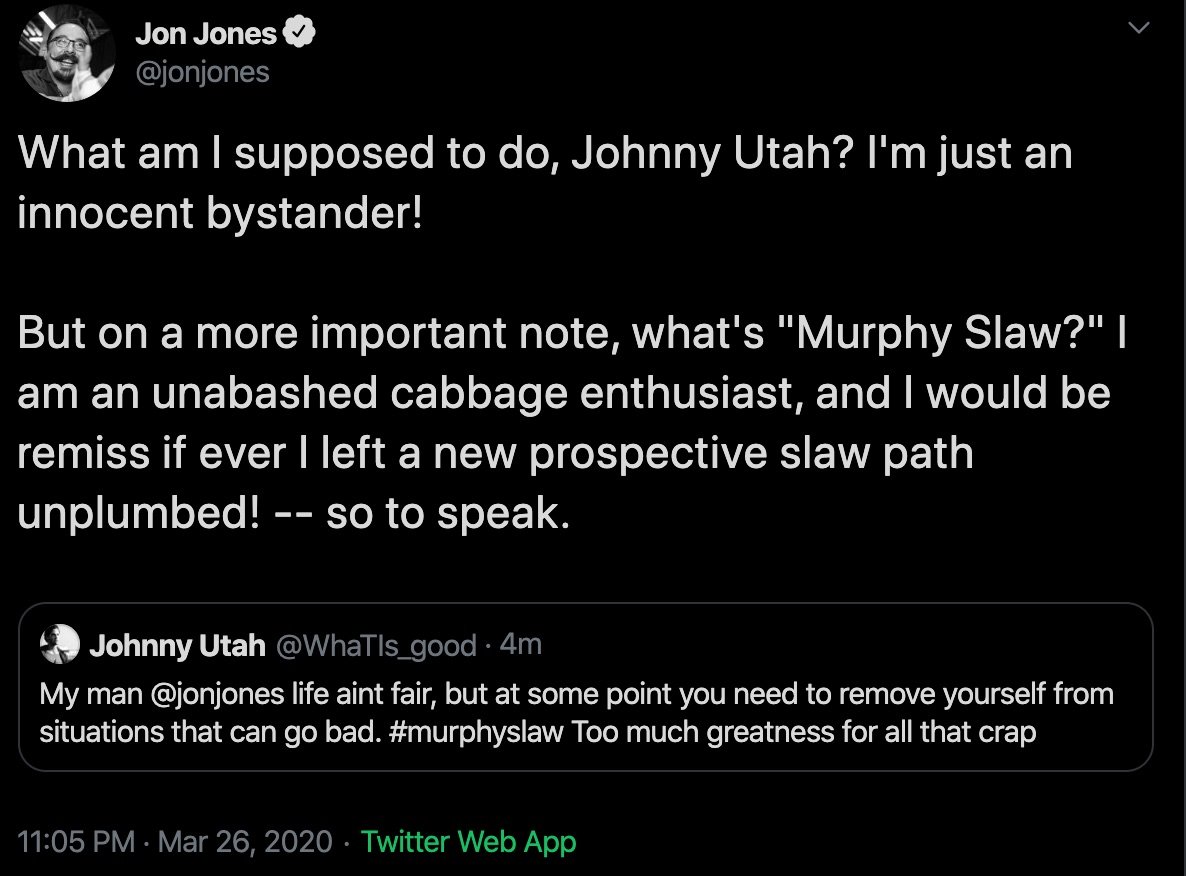 jonjones's tweet photo. Another few from the #wrongjonjones archive. Love working in geek references toward someone that 100% will not get it. https://t.co/BOd2us7rCP