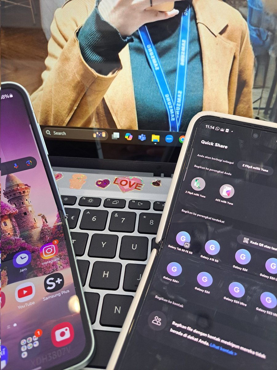 nunaay__'s tweet photo. Keren banget Samsung Galaxy, mau ngirim foto atau Video berkualitas tinggi tinggal pakai Quick Share aja ✨️ #galaxyfans #GalaxyZFold6 #GalaxyzFLip6 #galaxyzleaders https://t.co/pQC9u73M5l