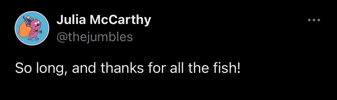 Julia McCarthy tweet media