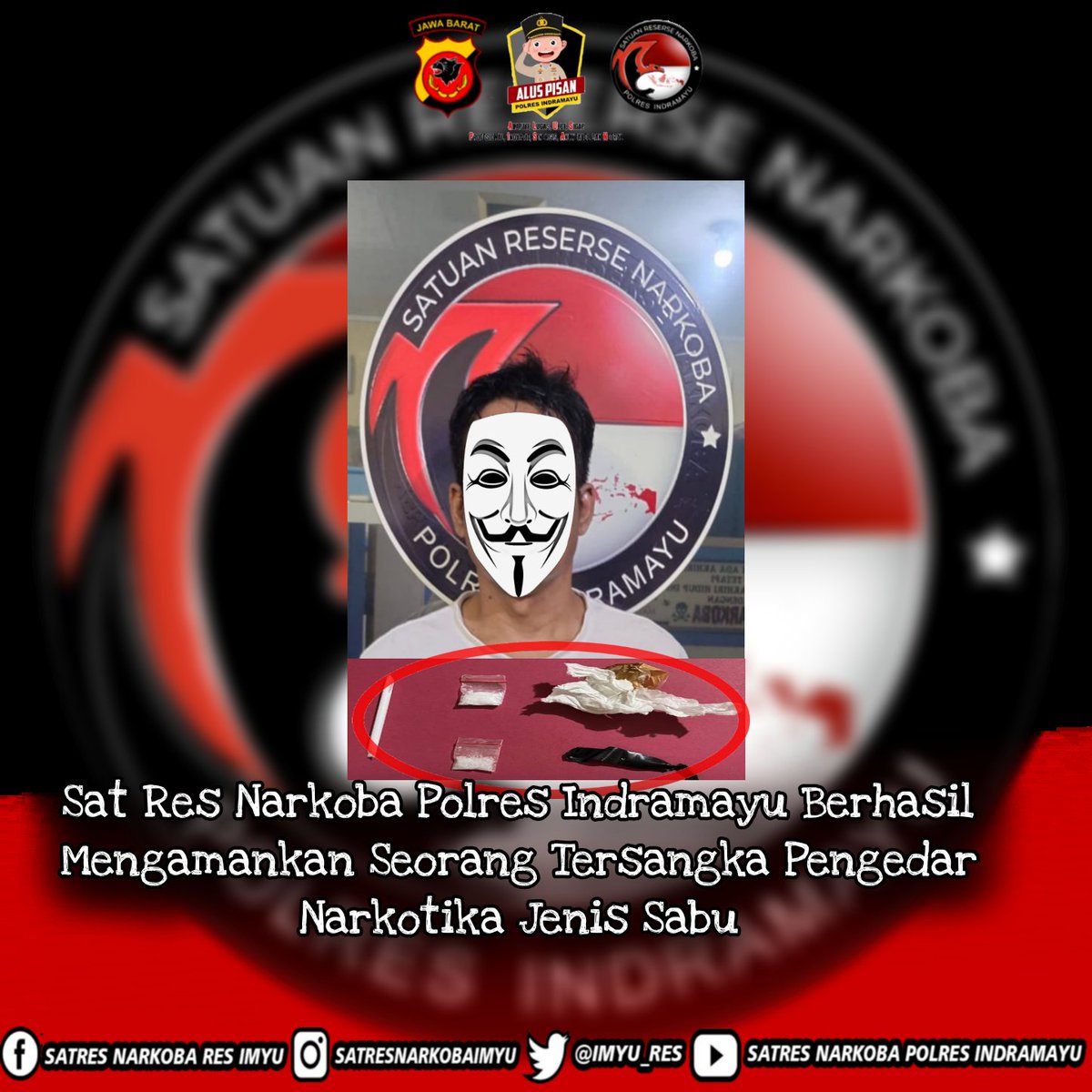 Sat Res Narkoba Polres Indramayu Berhasil Mengamankan Seorang Tersangka Pengedar Narkotika Jenis Sabu 

#ditnarkobajabar #satresnarkobaindramayu #polresindramayu