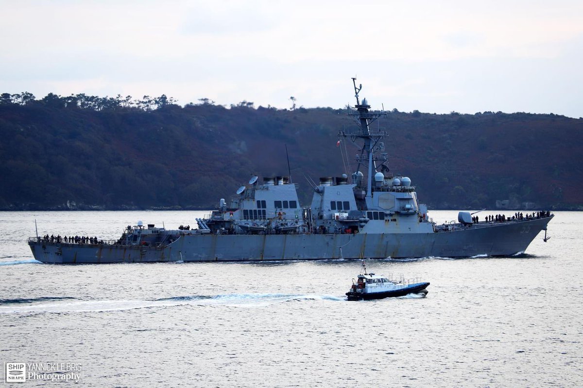 USS Stout (DDG 55) Arleigh Burke-class Flight I guided missile destroyer off of Brest, France - November 14, 2024 #ussstout #ddg55

SRC: TW-<a href="/YannEllebe/">Yannick Le Bris</a>