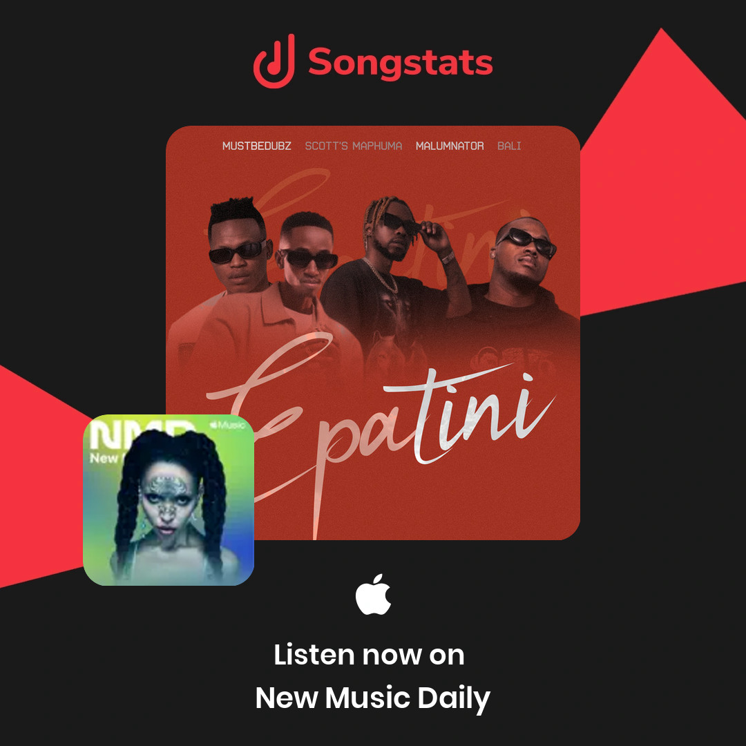 <a href="/MustBeDubz/">i i i...i Ⓜ️ust be!</a> Your track "ePatini" was added to the editorial playlist 'New Music Daily' on Apple Music! Discover even more awesome insights on the Songstats App.