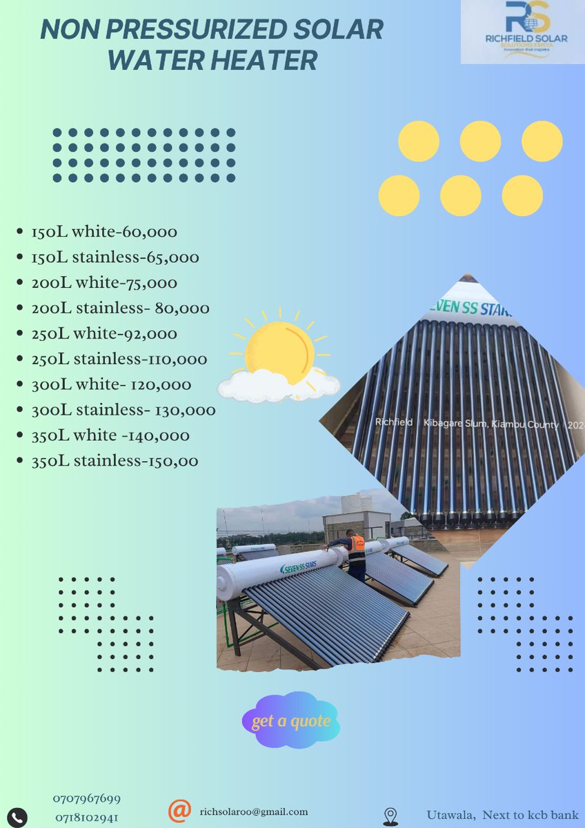 RichSolar4's tweet photo. Reduce your electricity bills today by installing solar water heating system. https://t.co/EGcjc6zk4L