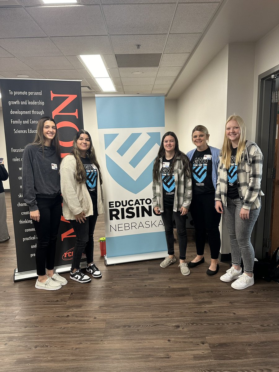 esu9pd's tweet photo. #ESU6 and #ESU9 #EdRising students attended the Educators Rising Symposium at UNK today! #gyoNE https://t.co/AmRND5roU8