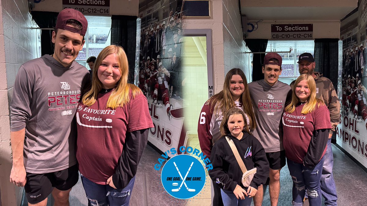 PetesOHLhockey's tweet photo. A successful first night of Gav’s Corner ✅ https://t.co/PjJEZV7xCE
