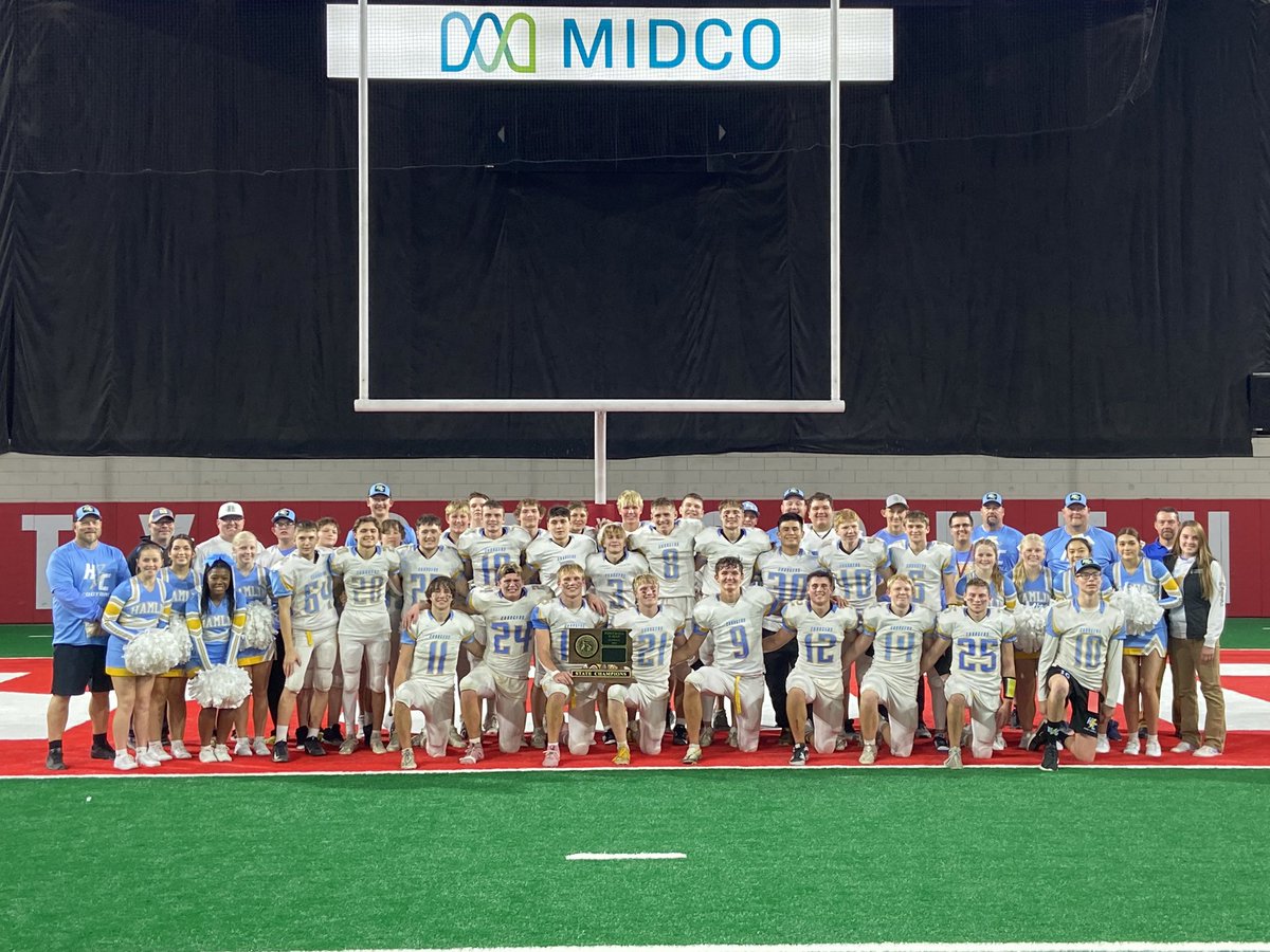 The Hamlin Chargers, your Class 9AA state champs. #sdpreps #SDFootball24