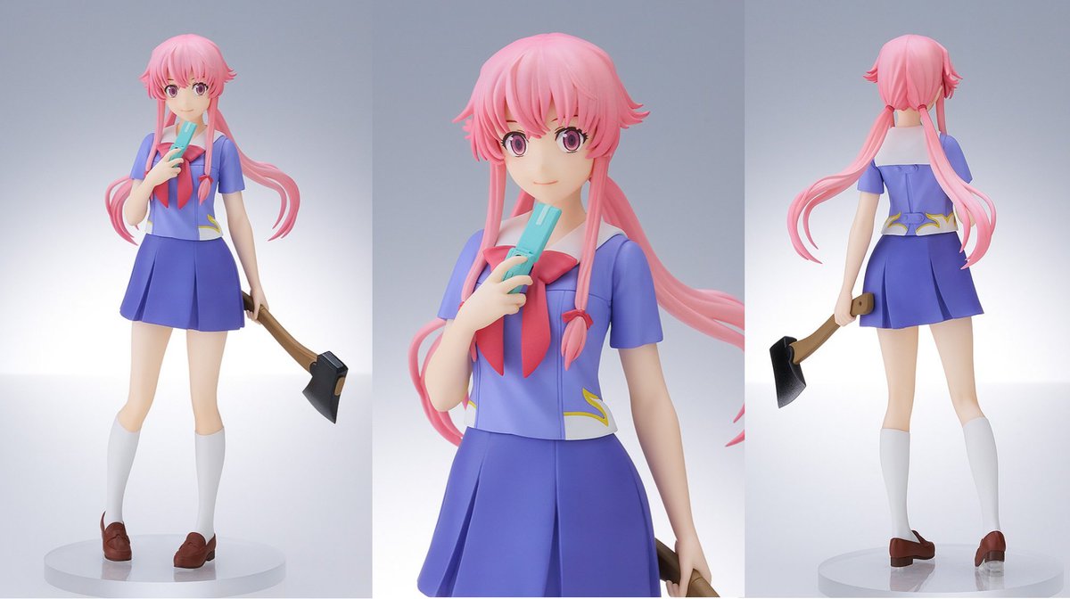 " 유노가 지켜줄게. ..." 🛒:https://naver.me/GeU9EsKX 📏높이: 약 170mm 📅발매: 2025년 5월 예정 📺애니메이션 '미래일기'의 신이 되기 위한 📱미래일기...