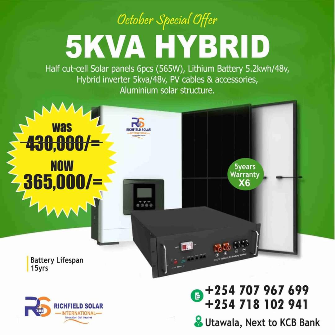 RichSolar4's tweet photo. GET THIS AMAZING OFFER IN 5KVA SOLAR OFF-GRID SYSTEM FULLY INSTALLED https://t.co/NEr26JkBK0