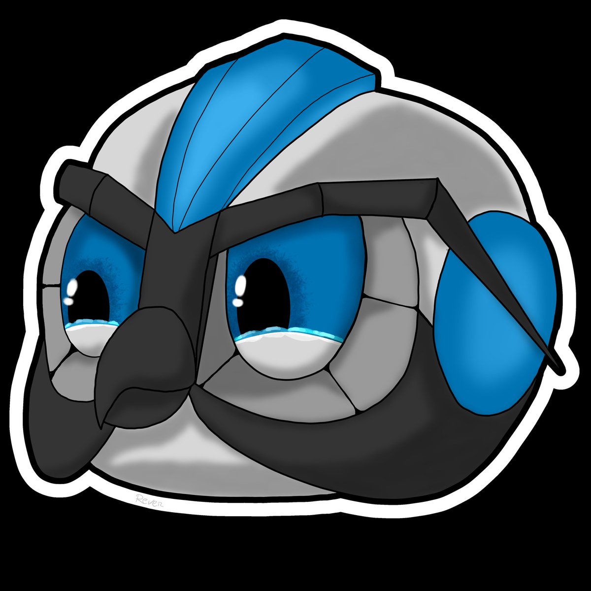Reveratel's tweet photo. Novo emoji do Clocky e desta vez está triste porque vocês não seguem o pai dele, eu mesmo, no canal das lives da Twitch, por isso venham daí e juntem a comunidade.

#Reveratel #Clocky #art #design #twitch https://t.co/WPs8QOIkuP