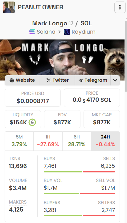 shit dev rugged $MARK for a long day ago &amp; didn't create X account for $MARK 

until now, $MARK doesn't even have a twitter account
guys, let's build a account for $MARK and let's CTO

$MARK(real) C1Lw6cKBgupjeMkDPZgg6AvVMTjAAG1iprqpXbHpump